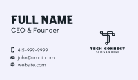 Tech Brand Letter T Business Card Image Preview