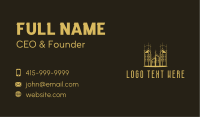 Gold Premium Real Estate Building Business Card Image Preview