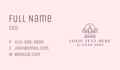 Yoga Massage Person Business Card Image Preview