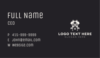 Axe Construction Tools Business Card Image Preview