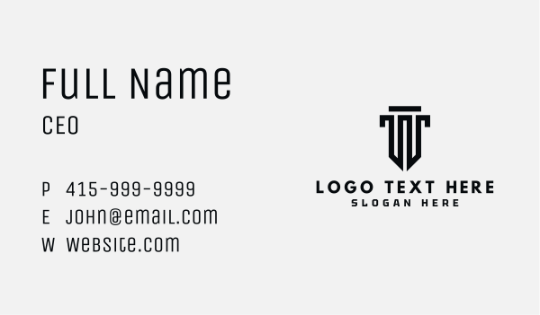 Law Column Letter T Business Card Design Image Preview