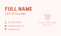 Macrame Woven Decoration Business Card Design