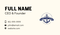 Navy Anchor Sail Business Card Image Preview