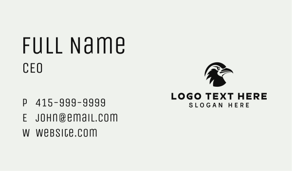 Steppe Eagle Aviary Business Card Design Image Preview