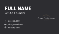  Apparel Company Script Wordmark Business Card Image Preview