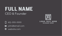 Modern Gray Cube Business Card Image Preview