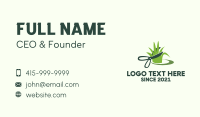 Lawn Care Worker  Business Card Design