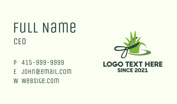 Lawn Care Worker  Business Card Design Image Preview