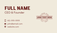 Classic Vintage Badge Business Card Preview