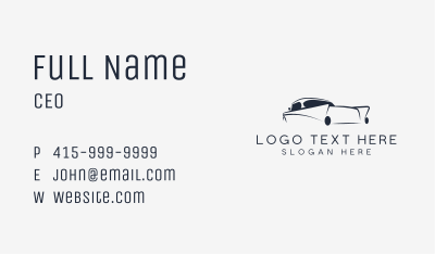 Retro Car Detailing Business Card Image Preview