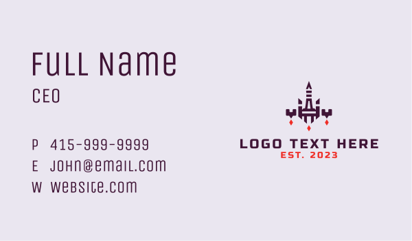 Game Floating Tower Business Card Design Image Preview