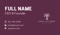 Woman Wellness Tree Business Card Image Preview