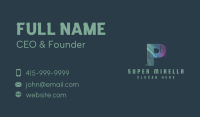 Modern Glitch Letter P Business Card Image Preview