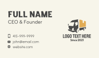 Parcel Truck Logistics Business Card Image Preview