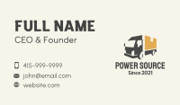 Parcel Truck Logistics Business Card Image Preview