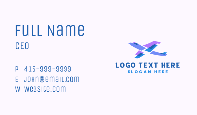 Plane Pilot Logistics Business Card Image Preview