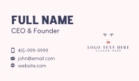 Nature Beauty Face Business Card Design