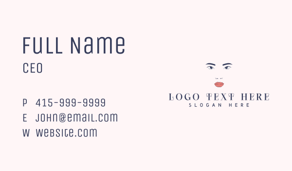 Nature Beauty Face Business Card Design Image Preview