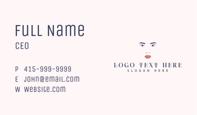 Nature Beauty Face Business Card Image Preview