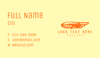 Orange Vintage Car Business Card Image Preview