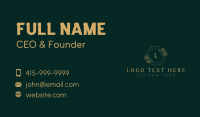 Floral Beautician Natural Business Card Image Preview