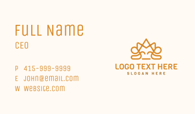 Noble Elegant Crown Business Card Image Preview