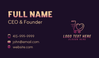 Ecommerce Shopping Cart Business Card Preview