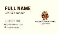 Playful Burger Cartoon Business Card Image Preview