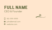 Round Script Business Wordmark Business Card Image Preview