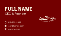Classic Retro Wordmark Business Card Image Preview