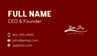 Classic Retro Wordmark Business Card Image Preview