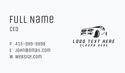 Car Mechanic Detailing Business Card Image Preview