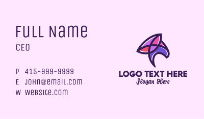 Abstract Fancy Shape Business Card Image Preview