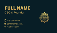 Upscale Shield Hotel Business Card Preview