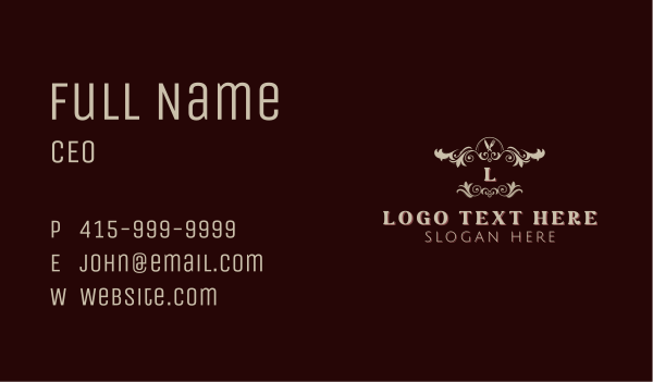 Fine Dining Restaurant Cutlery Business Card Design Image Preview