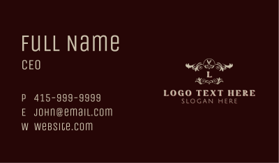 Fine Dining Restaurant Cutlery Business Card Image Preview