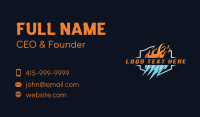 Flame Iceberg Cooling Heating Business Card Preview