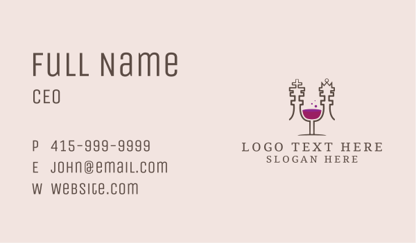 King Queen Wine Business Card Design Image Preview
