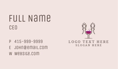 King Queen Wine Business Card Image Preview