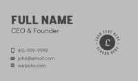 Gray Circle Business Business Card Preview