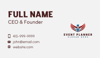 Patriotic Eagle Flag Business Card Image Preview