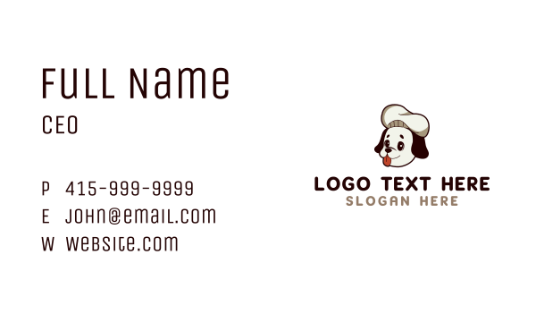 Dog Chef Mascot Business Card Design Image Preview