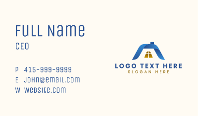 House Roofing Construction Business Card Image Preview