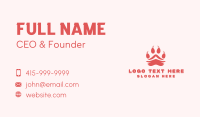 Pet Paw Veterinary Business Card Image Preview