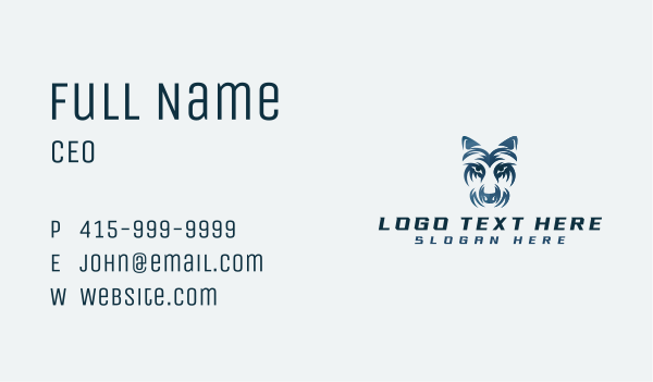 Wolf Hound Gaming Business Card Design Image Preview