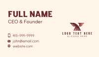 Eagle Wing Letter T Business Card Image Preview