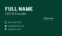 Modern Brand Wordmark Business Card Image Preview