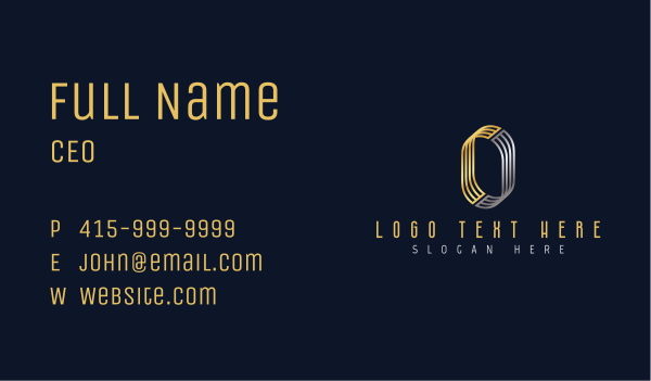 Premium Studio Letter O Business Card Design Image Preview