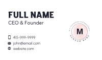 Classy Round Watercolor  Business Card Image Preview