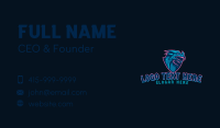 Blue Neon Dragon  Business Card Image Preview